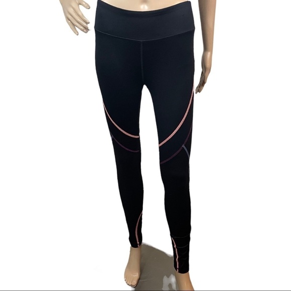 Fila black leggings with colored stripe details - Picture 2 of 6
